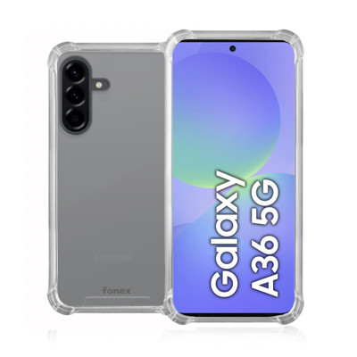Immagine di Fonex cover Mols Basic antiurto per Samsung Galaxy A36 5G con angoli e retro rinforzati |Trasparente