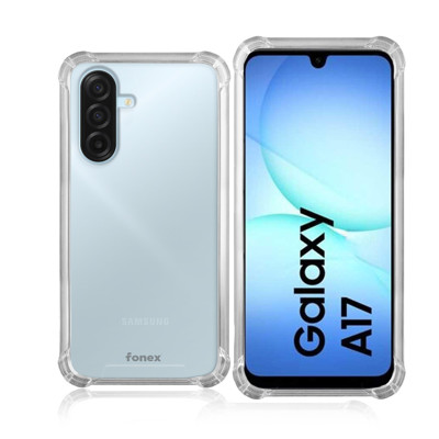 Immagine di Fonex cover Mols Basic antiurto per Samsung Galaxy A17 con angoli e retro rinforzati |Trasparente