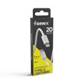 Immagine di Fonex cavo carica e dati 20W Type-C to Lightning | 1.5 m | Bianco