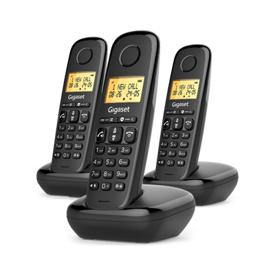 Immagine di Gigaset cordless Start 100 Trio | Nero