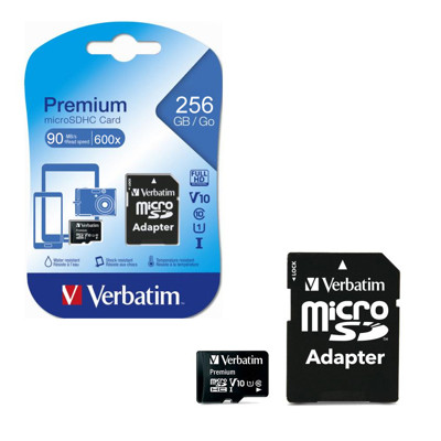 Immagine di Verbatim memory micro SD + adattatore | 256 GB