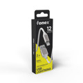 Immagine di Fonex cavo carica e dati 12W in tessuto ultraresistente USB to Lightning | 2 m | Bianco
