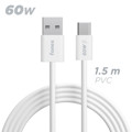 Picture of Fonex charge and data cable 60W USB to Type-C | 1.5 m | White