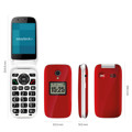 Picture of Easyteck senior mobile phone S400 Lite 4G VoLTE | Red