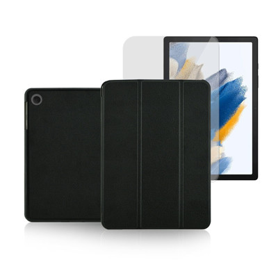 Picture of Fonex Slim Pro book case + glass for Samsung Galaxy Tab A8 10.5 "| Black