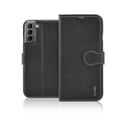 Picture of Fonex Identity bookcase in leatherette for Samsung Galaxy S21 | Black