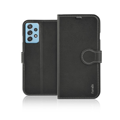 Picture of Fonex Identity bookcase in leatherette for Samsung Galaxy A52 4G/5G /A52S 5G | Black