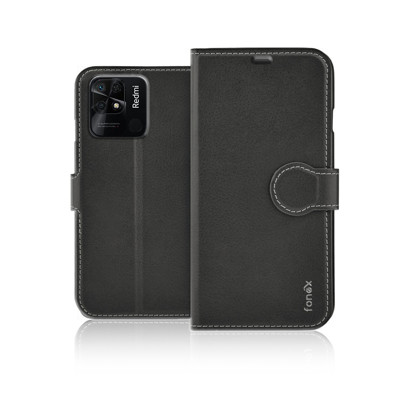 Picture of Fonex Identity bookcase in leatherette for Xiaomi Redmi 10C | Black