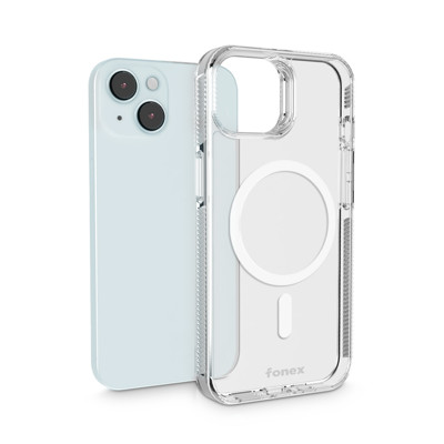 Picture of Fonex Invisible Plus case with magnet for Apple iPhone 15 Plus | Transparent