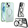 Picture of Fonex Mag Stand case with magnet and holder for Apple iPhone 15 | Green border