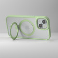 Picture of Fonex Mag Stand case with magnet and holder for Apple iPhone 15 | Green border