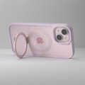 Picture of Fonex Mag Stand case with magnet and holder for Apple iPhone 15 Pro | Pink border