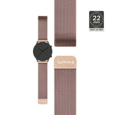 Picture of EnergyFit 22mm milanese mesh wristband for SQ22/ST30G | Rose gold
